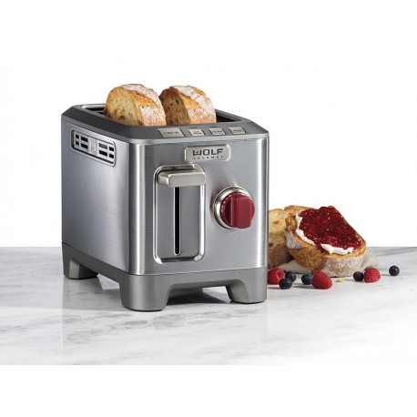 Wolf Gourmet WGTR102S Tostador 2 Rebanadas Acero Inoxidable-ComercializadoraZeus- 1046786358