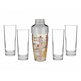 Luminarc Set Bar Island Longdrink 5 Piezas-ComercializadoraZeus- 1053115272