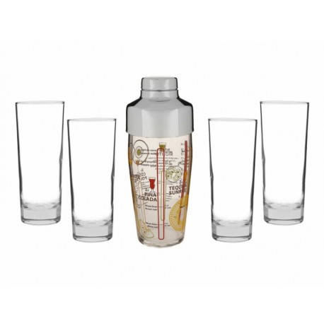 Luminarc Set Bar Island Longdrink 5 Piezas-ComercializadoraZeus- 1053115272