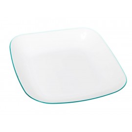 Haus Plato Cuadrado Doble Fondo 1 Turquesa 27 FL064 09-ComercializadoraZeus- 1037149663